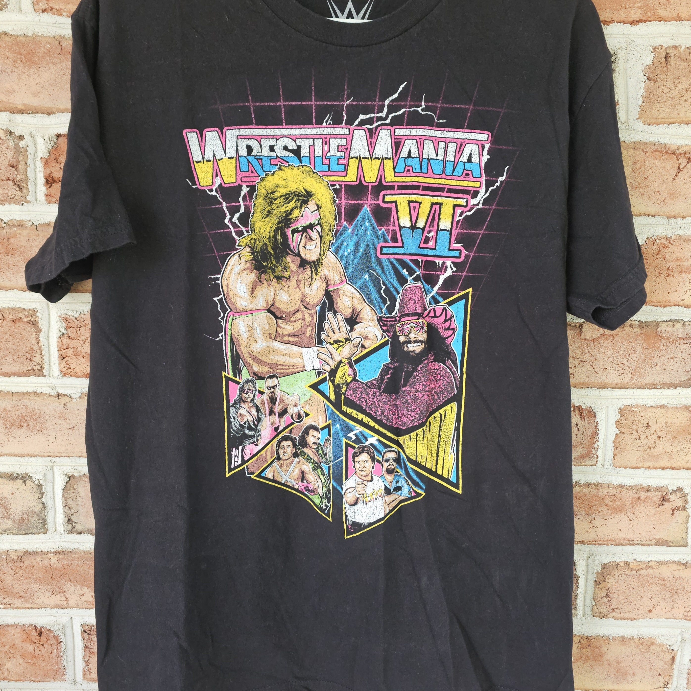 Wwe Black Short Sleeve Wrestling Tee